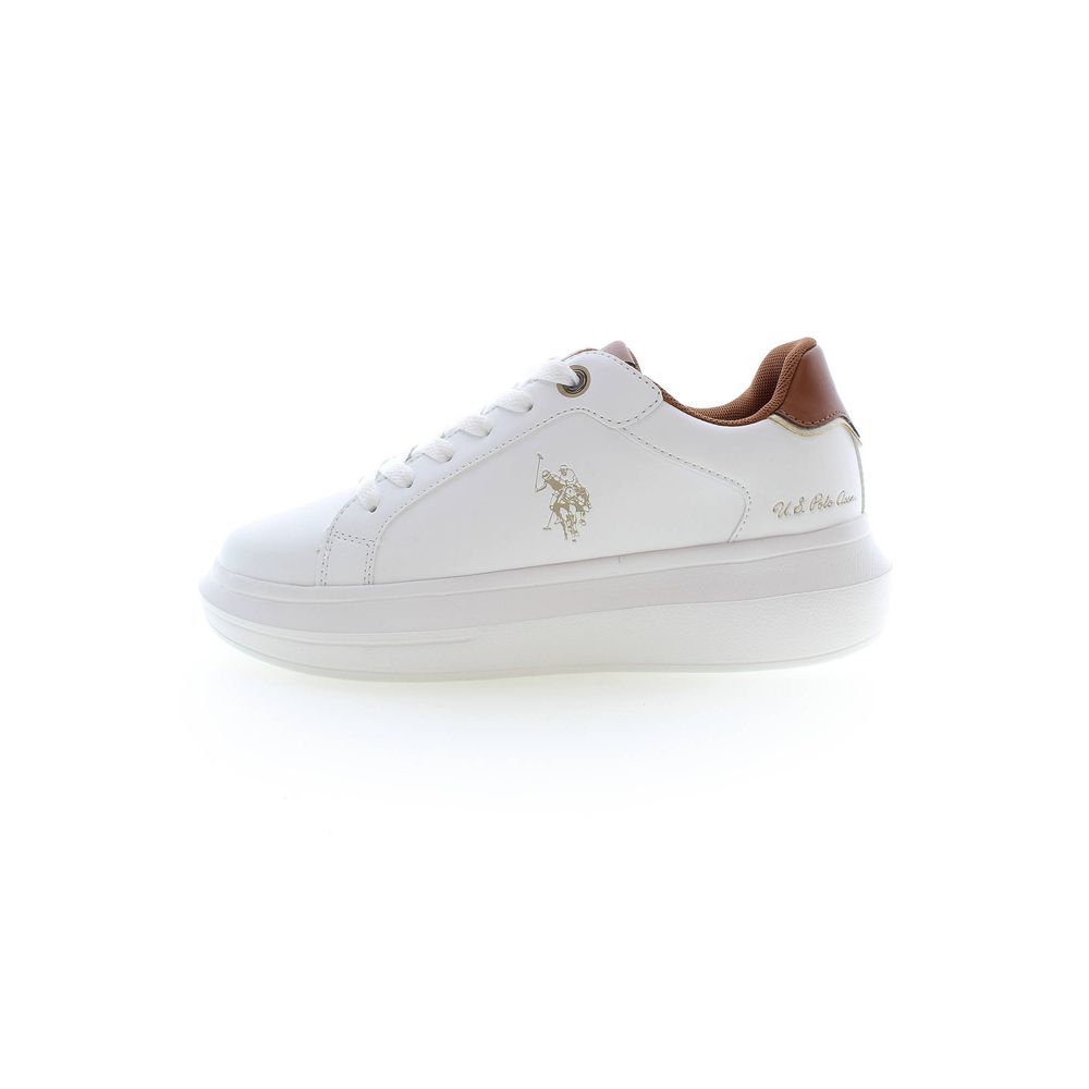 Baskets blanches en polyester US POLO ASSN.