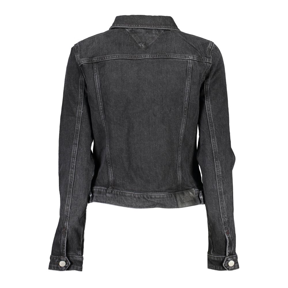 Vestes et manteaux en coton noir Tommy Hilfiger