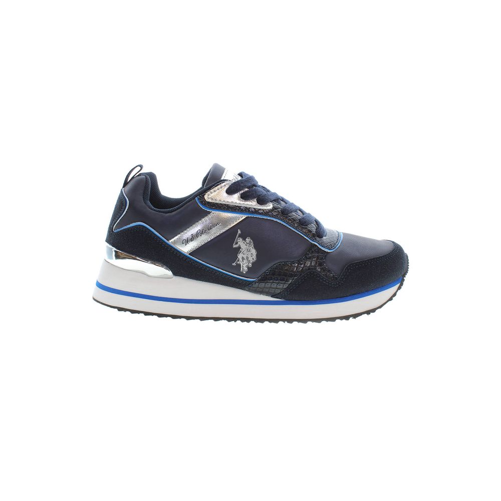 Baskets bleues en polyester US POLO ASSN.