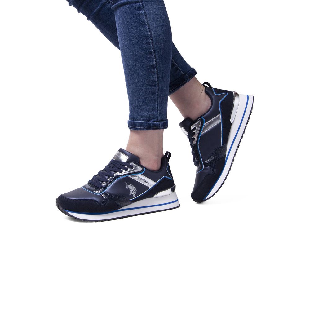 Baskets bleues en polyester US POLO ASSN.
