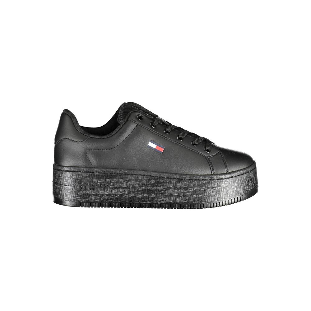 Baskets noires en polyester Tommy Hilfiger