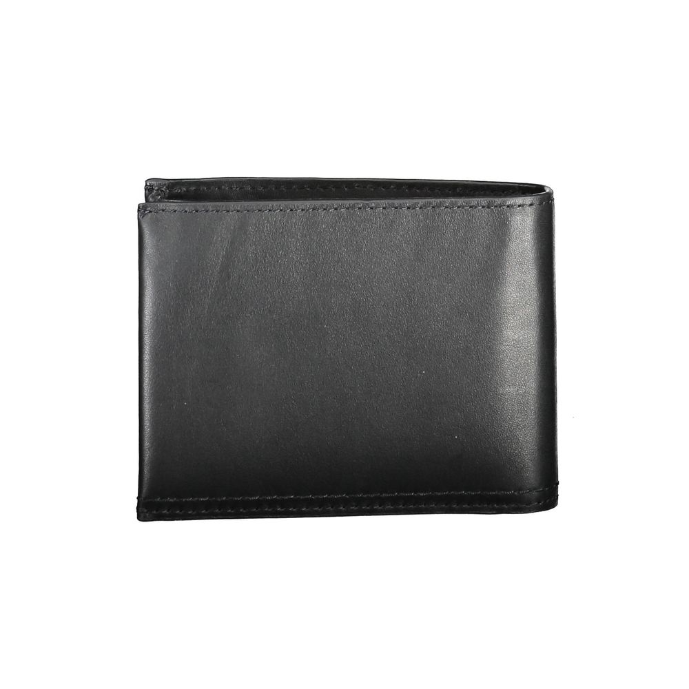 Portefeuille en cuir noir Calvin Klein