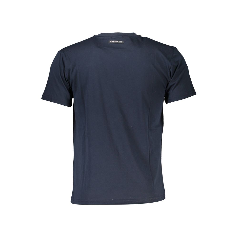 Cavalli Class Blue Cotton Men T-Shirt