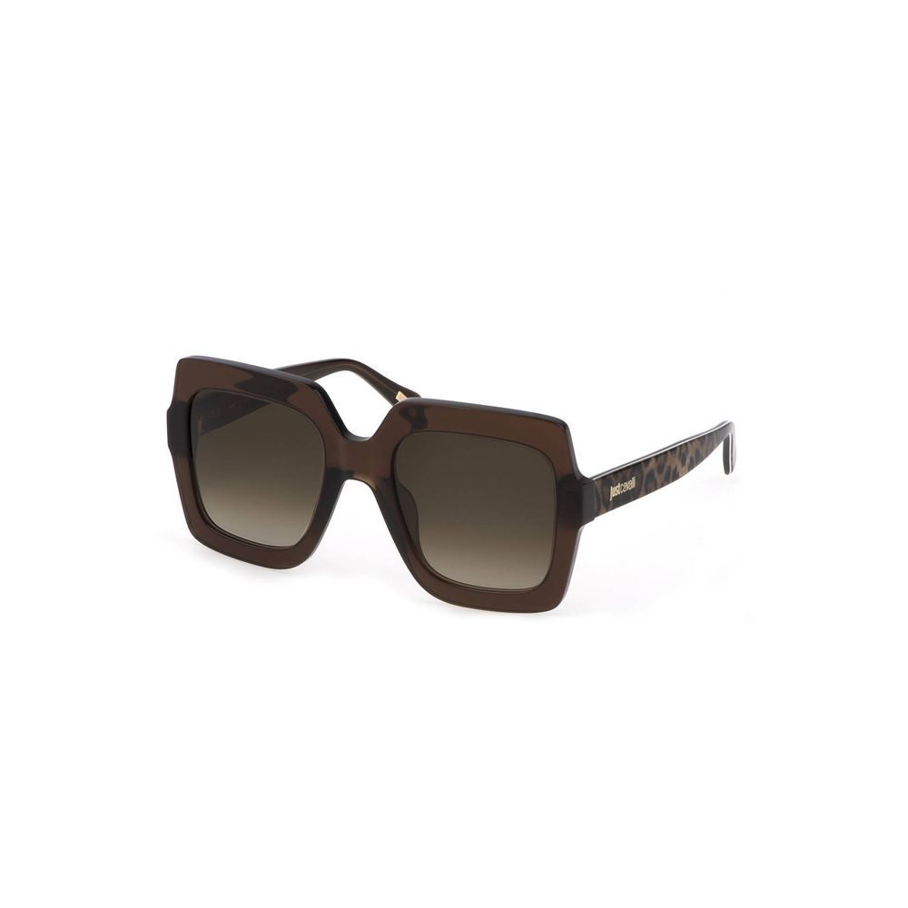 Lunettes de soleil en plastique marron Just Cavalli