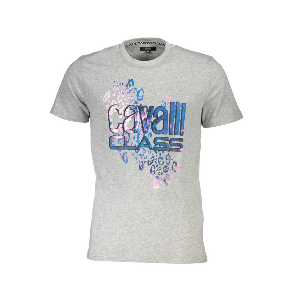 T-shirt en coton gris Cavalli Class