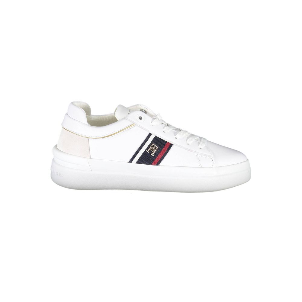 Baskets blanches en polyester Tommy Hilfiger