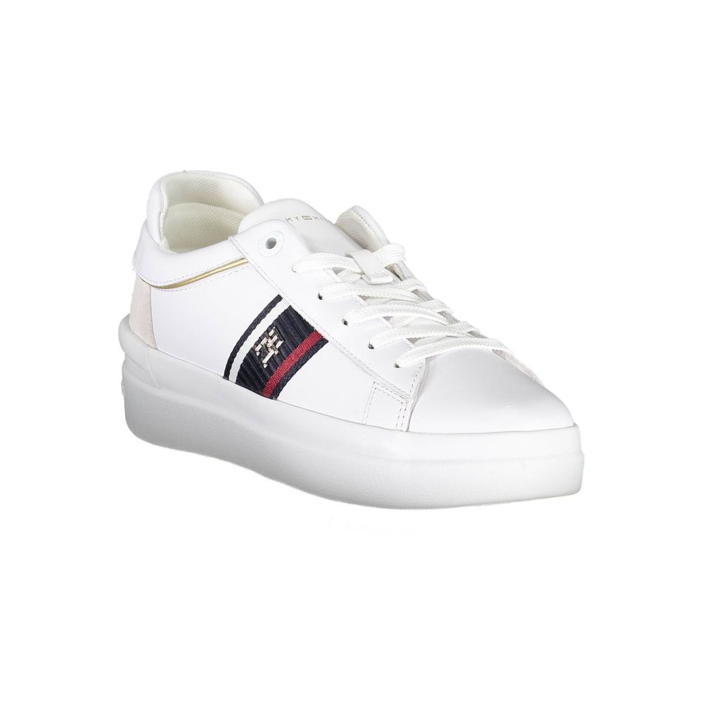 Baskets blanches en polyester Tommy Hilfiger