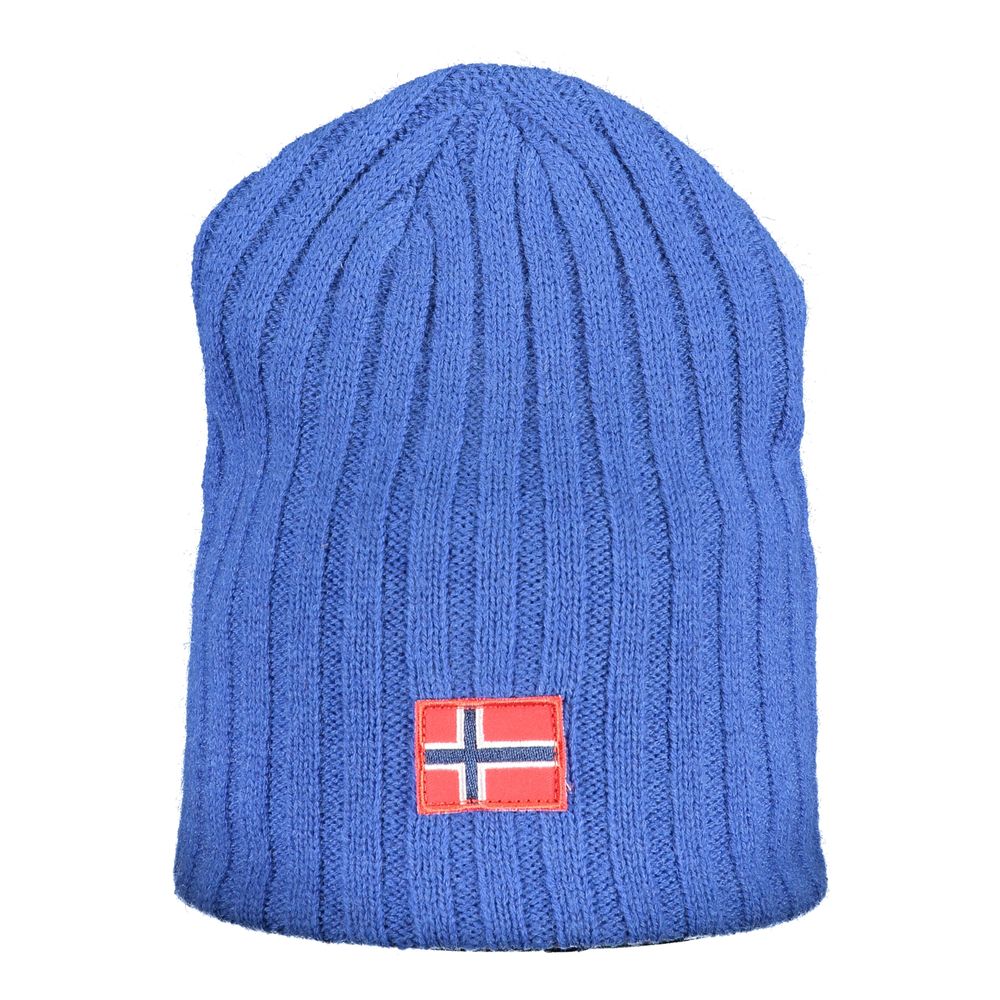 Casquette et chapeau bleus en polyester, Norvège 1963