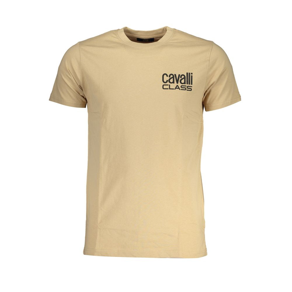 T-shirt en coton beige Cavalli Class