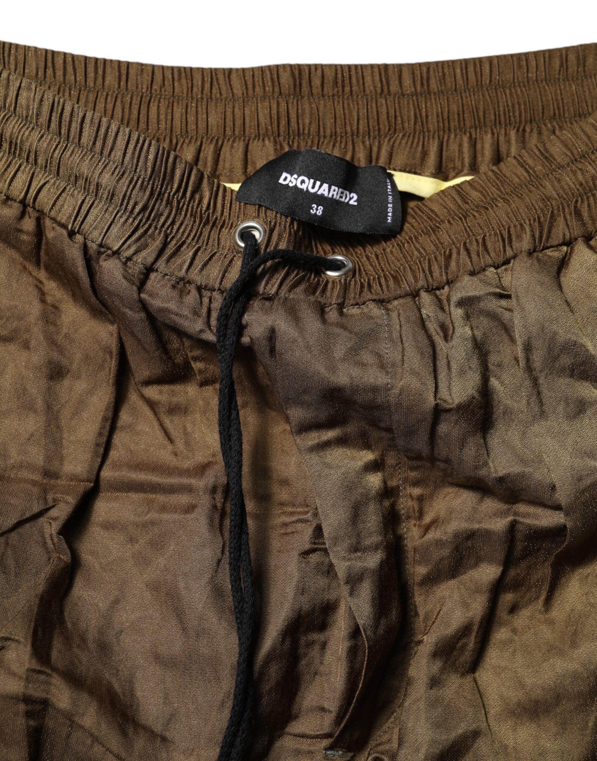 Pantalon de survêtement marron taille moyenne Dsquared² pour femme