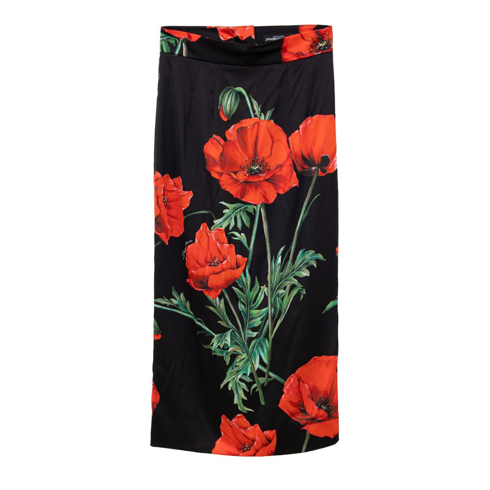 Jupe en soie bicolore Dolce &amp; Gabbana