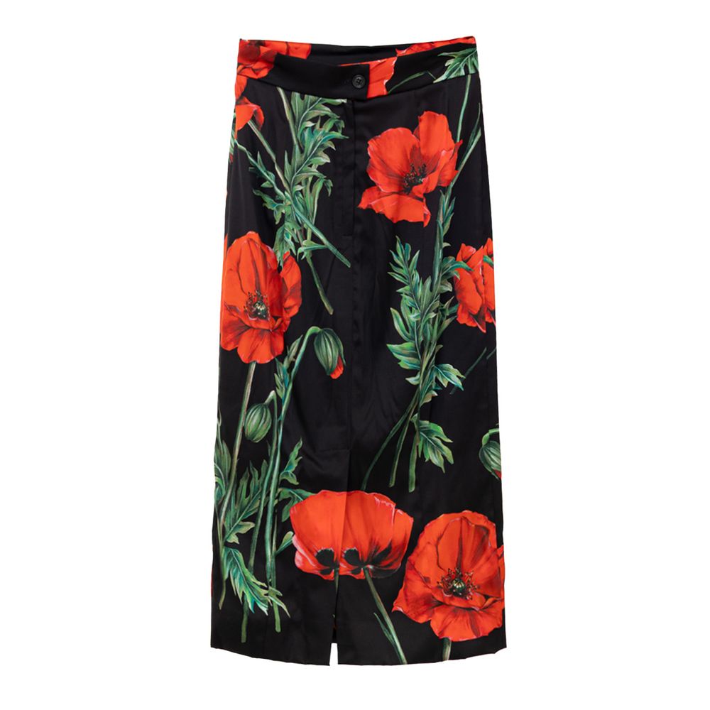 Jupe en soie bicolore Dolce &amp; Gabbana
