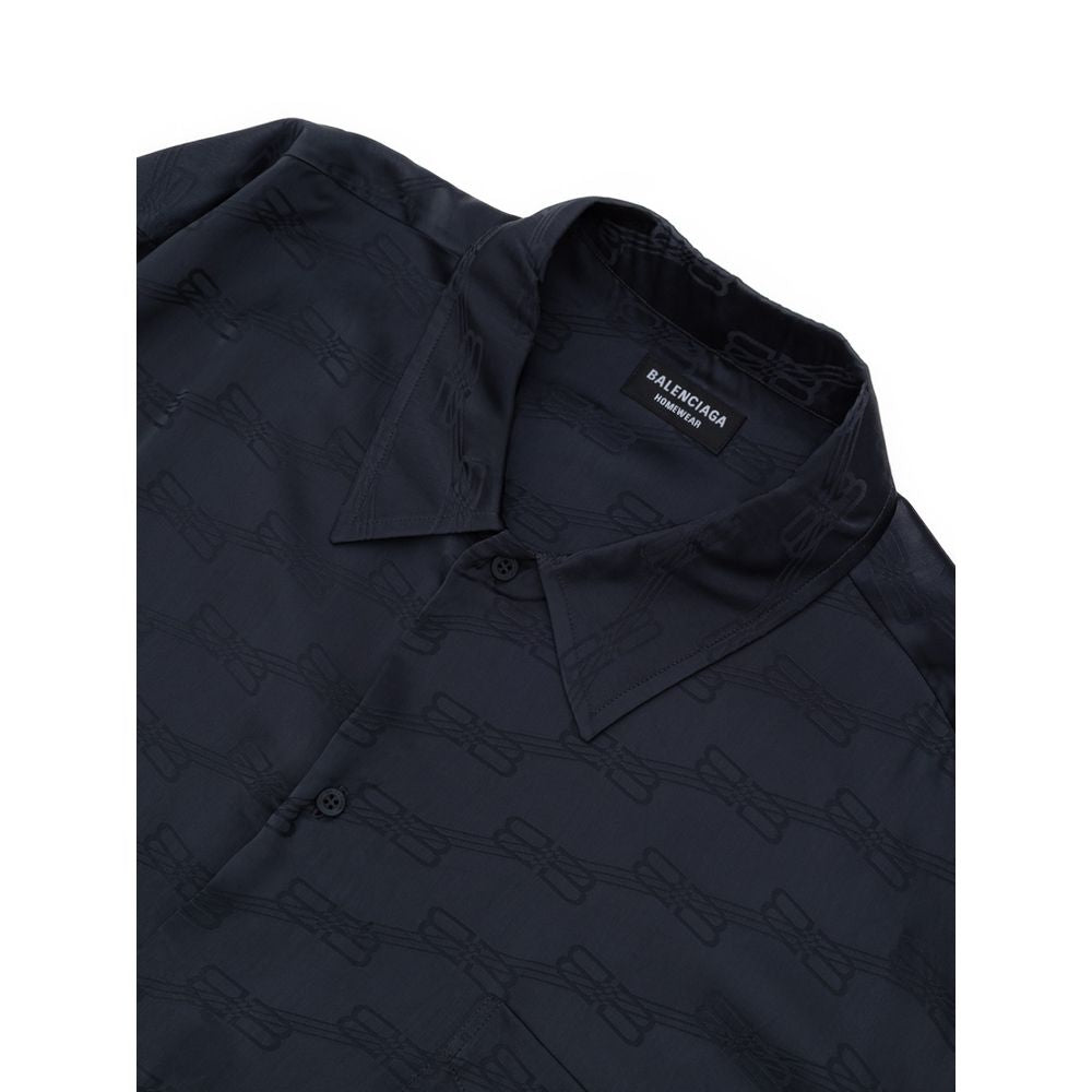 Chemise en viscose grise Balenciaga