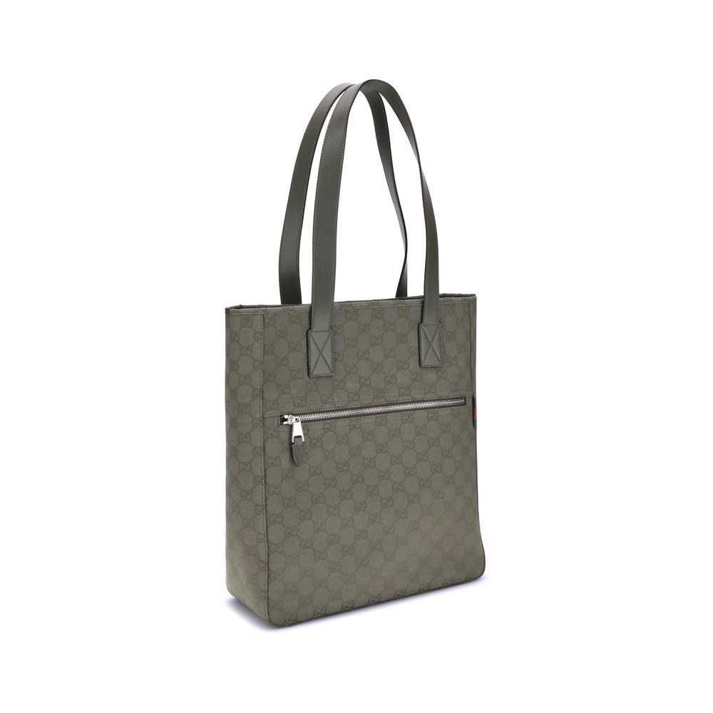 Sac fourre-tout moyen en toile GG de Gucci