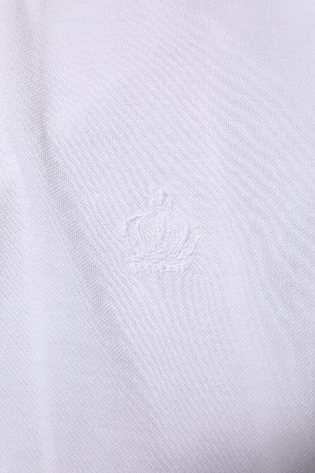 T-shirt à manches courtes et col blanc Dolce &amp; Gabbana pour homme avec couronne