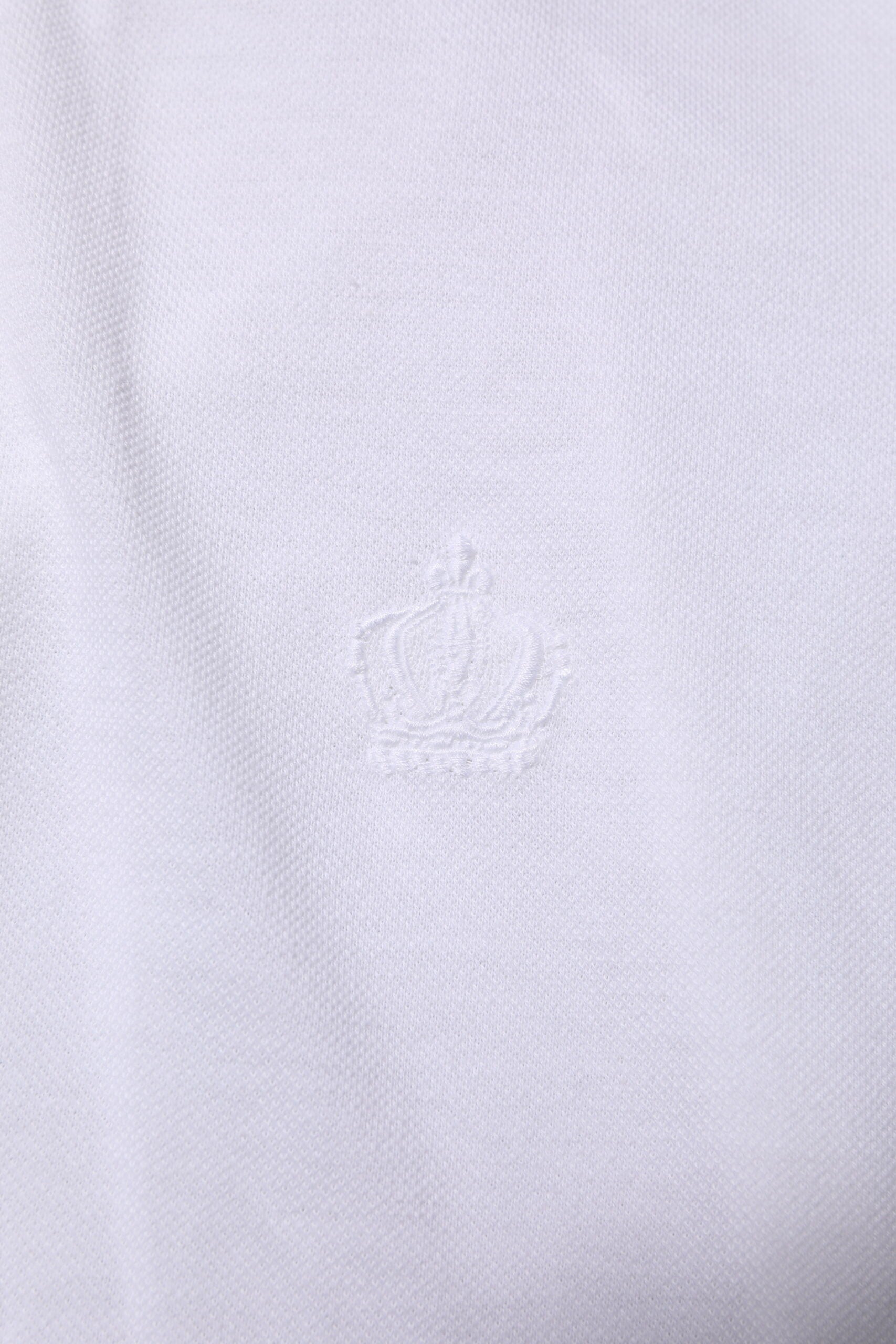 T-shirt à manches courtes et col blanc Dolce &amp; Gabbana pour homme avec couronne