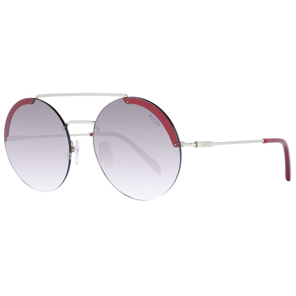 Lunettes de soleil dorées pour femme Emilio Pucci