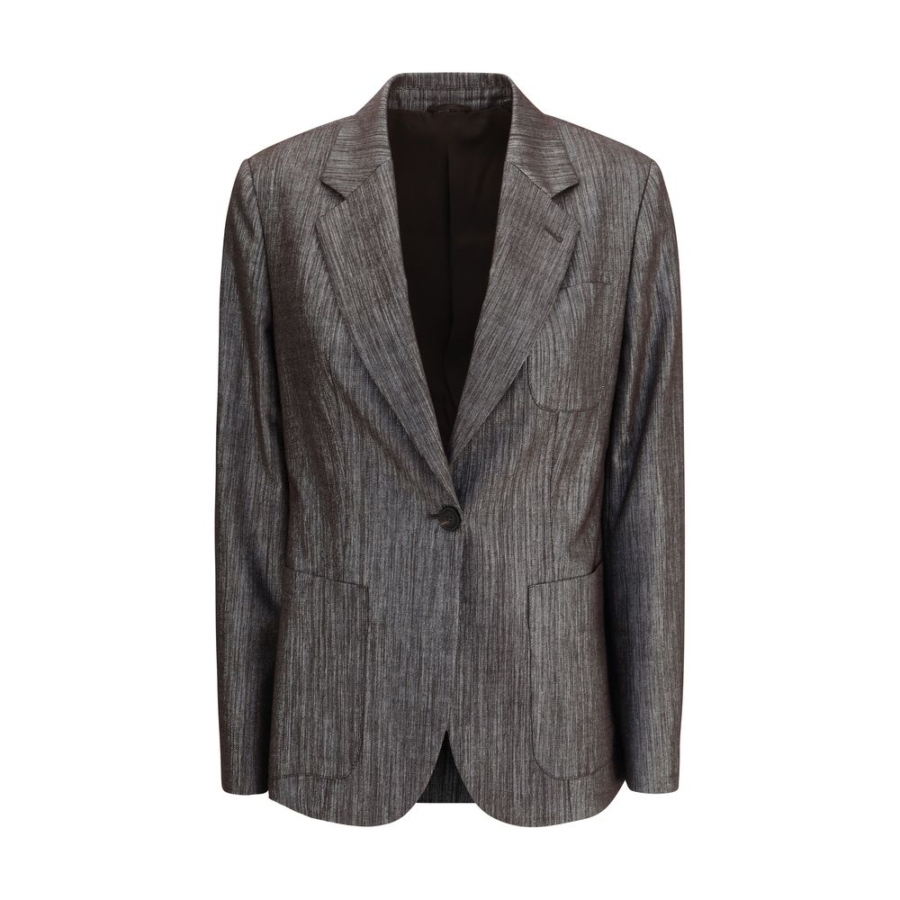 Blazer en tissu Lurex Brunello Cucinelli