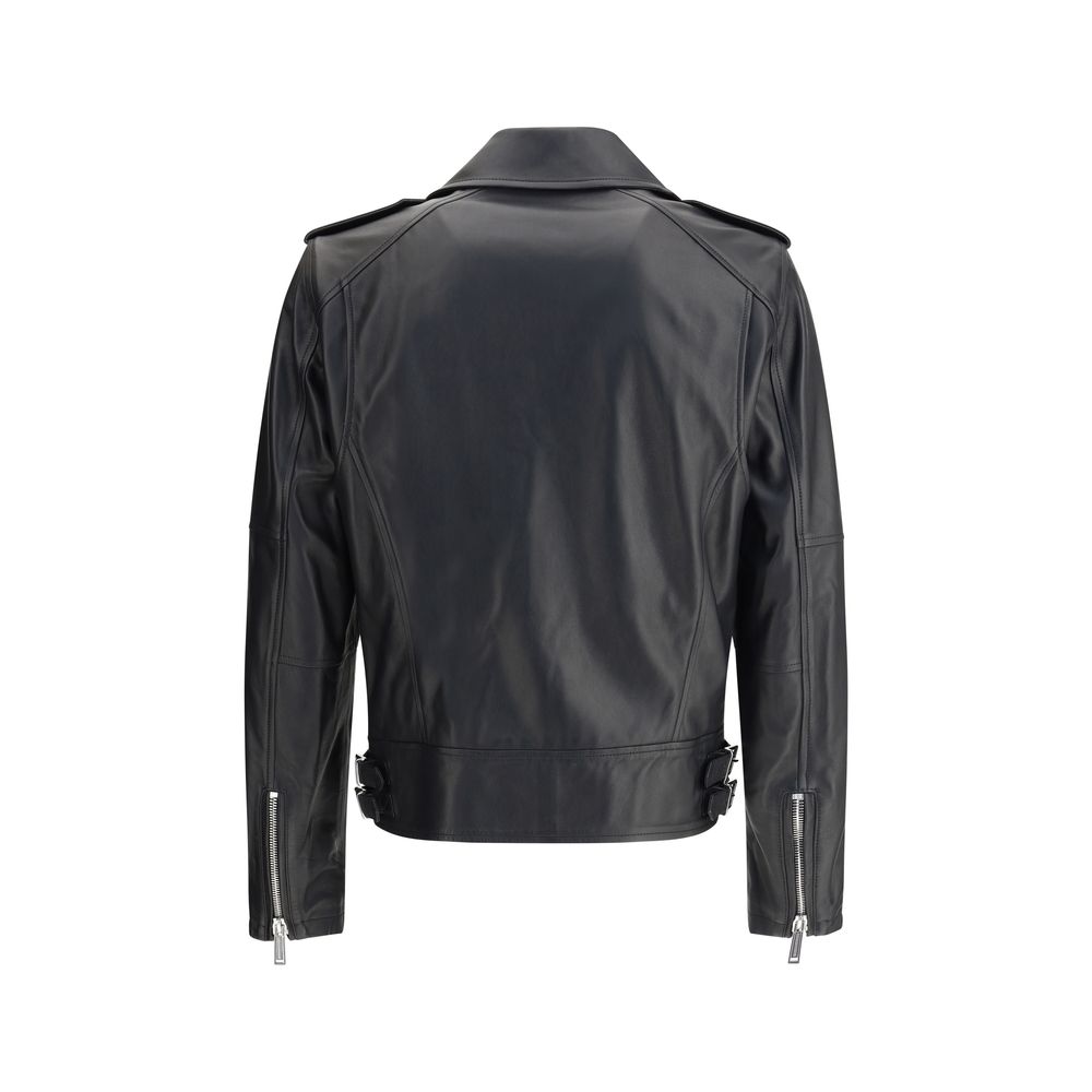 Veste en cuir Kiodo de Dsquared²