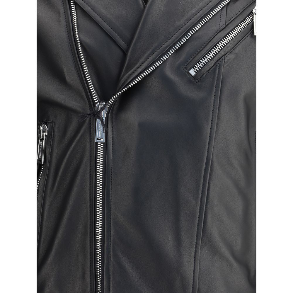 Veste en cuir Kiodo de Dsquared²
