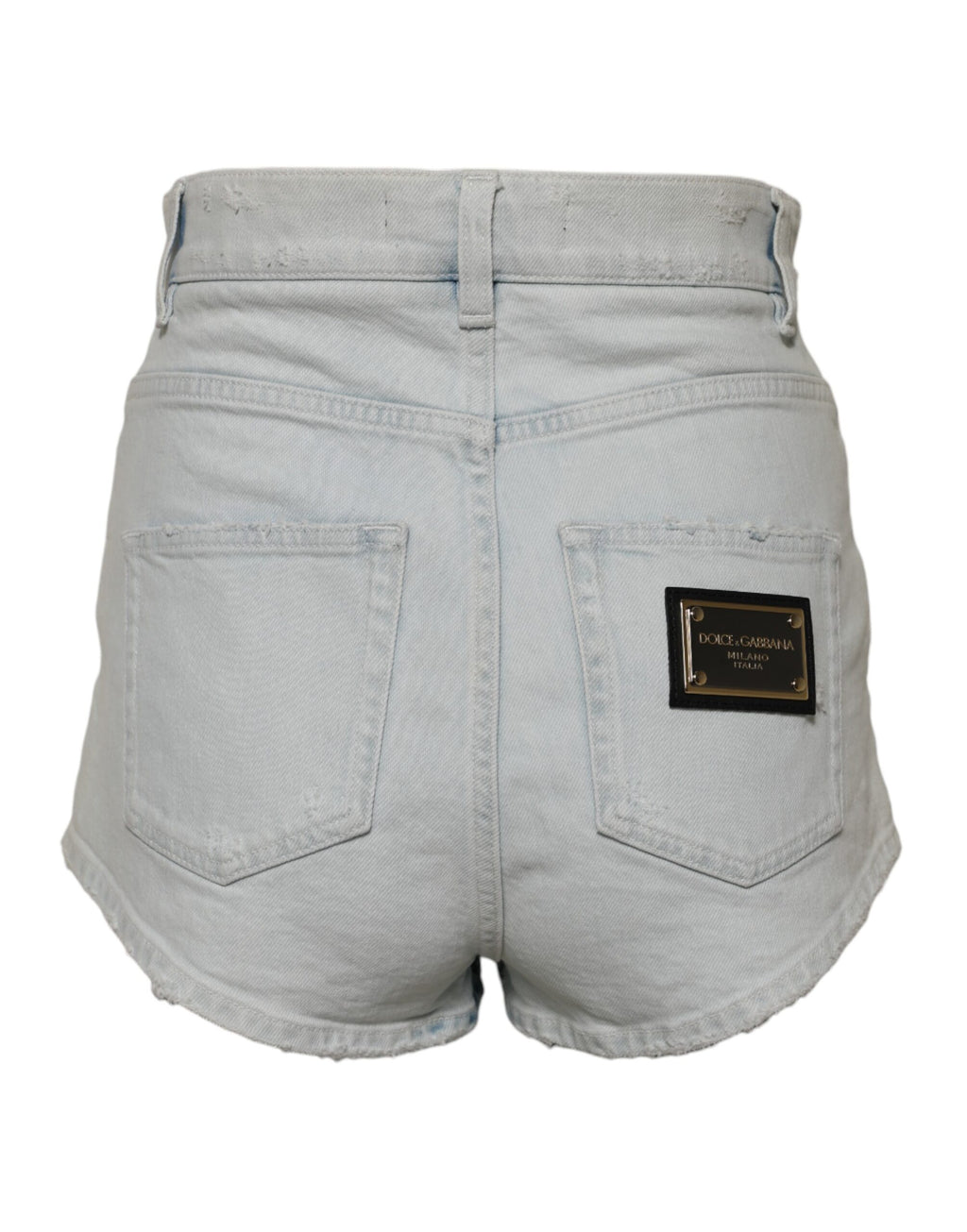 Short en denim délavé bleu clair Dolce &amp; Gabbana