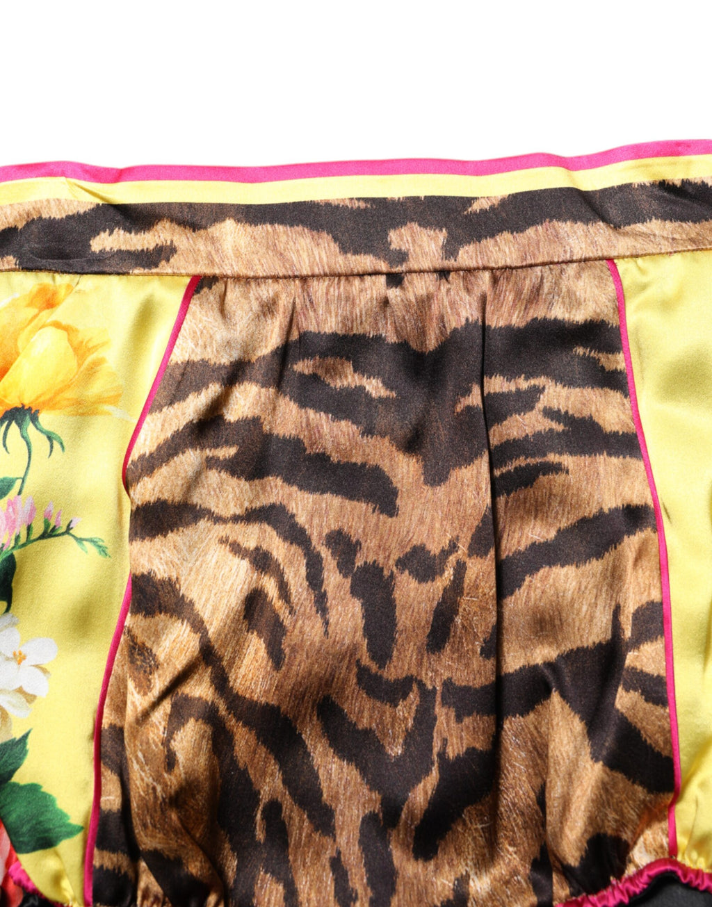 Short taille haute à fleurs multicolores Dolce &amp; Gabbana
