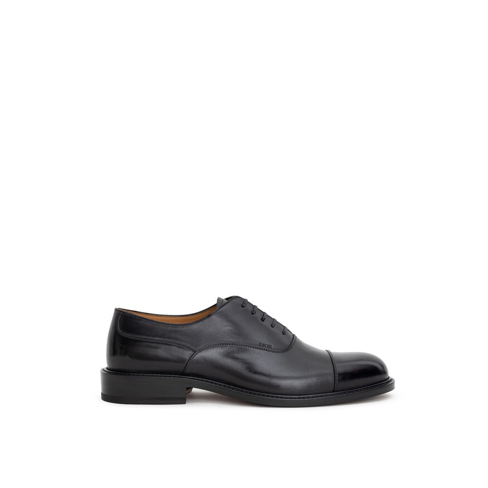 Richelieus et Derby en cuir noir Dior