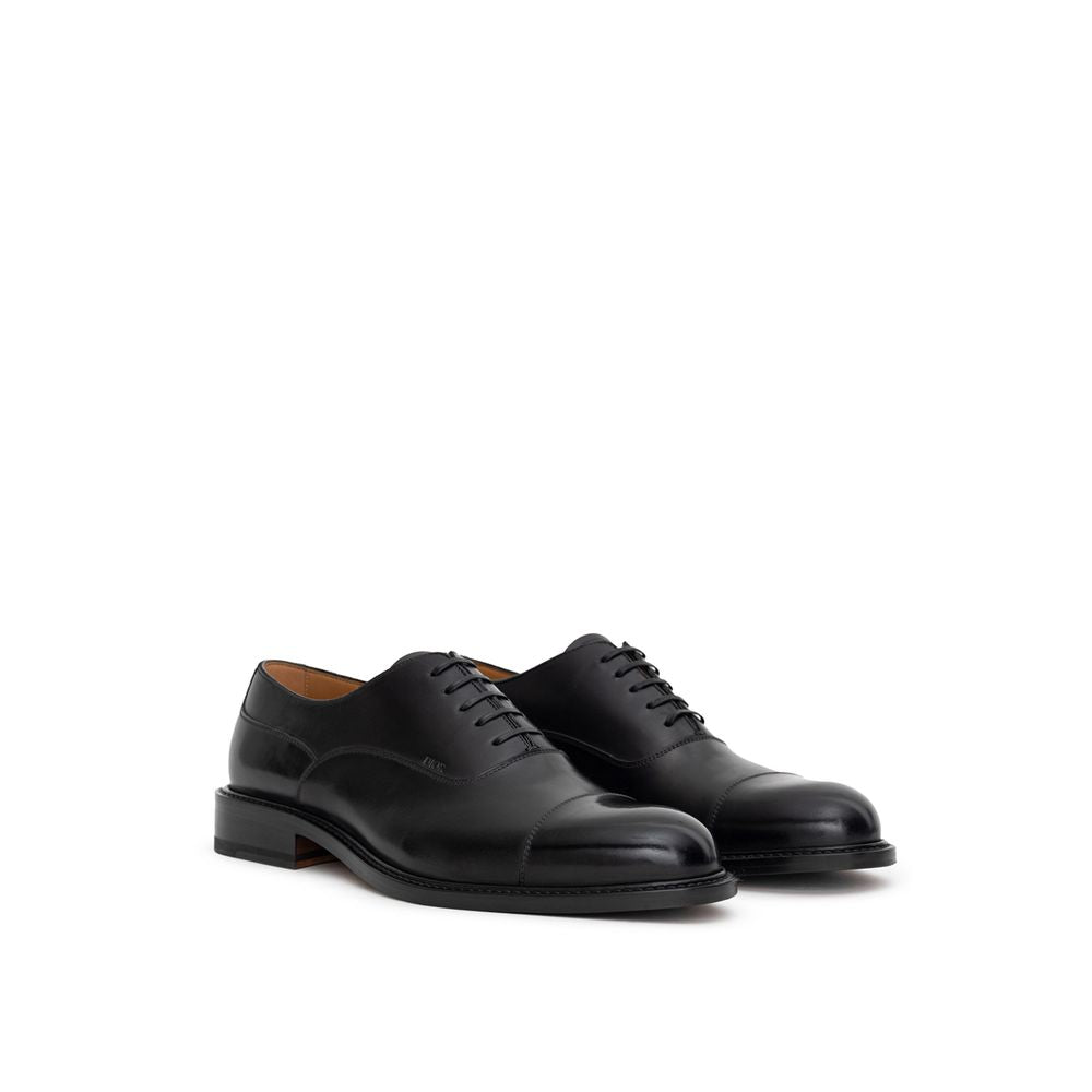 Richelieus et Derby en cuir noir Dior