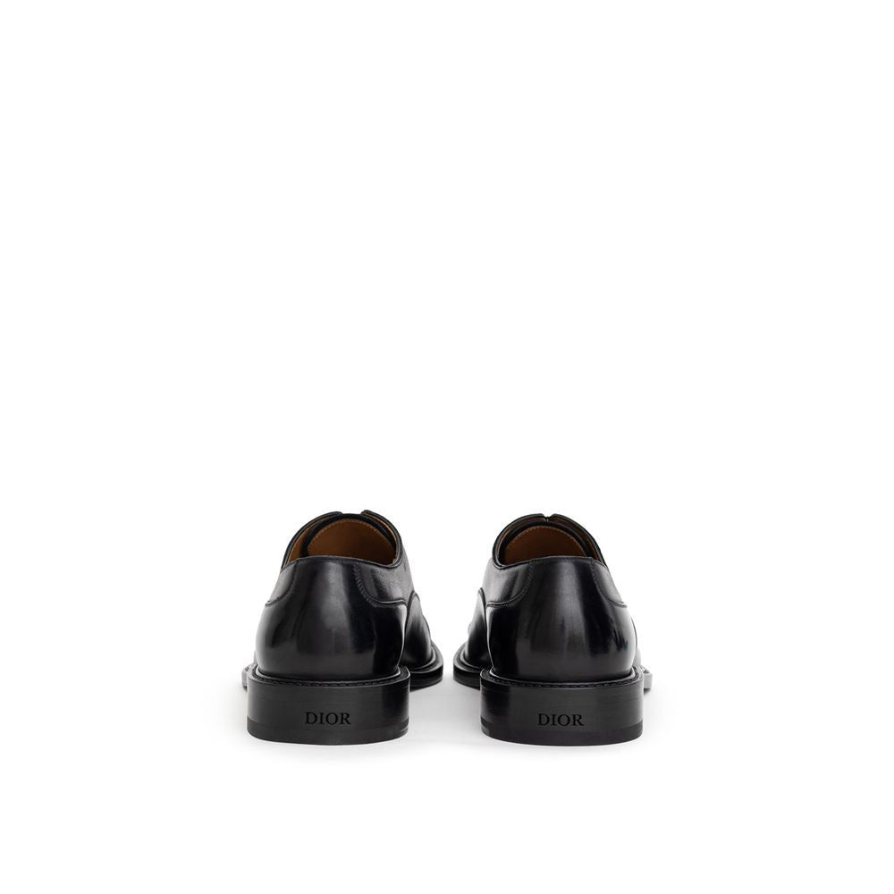 Richelieus et Derby en cuir noir Dior