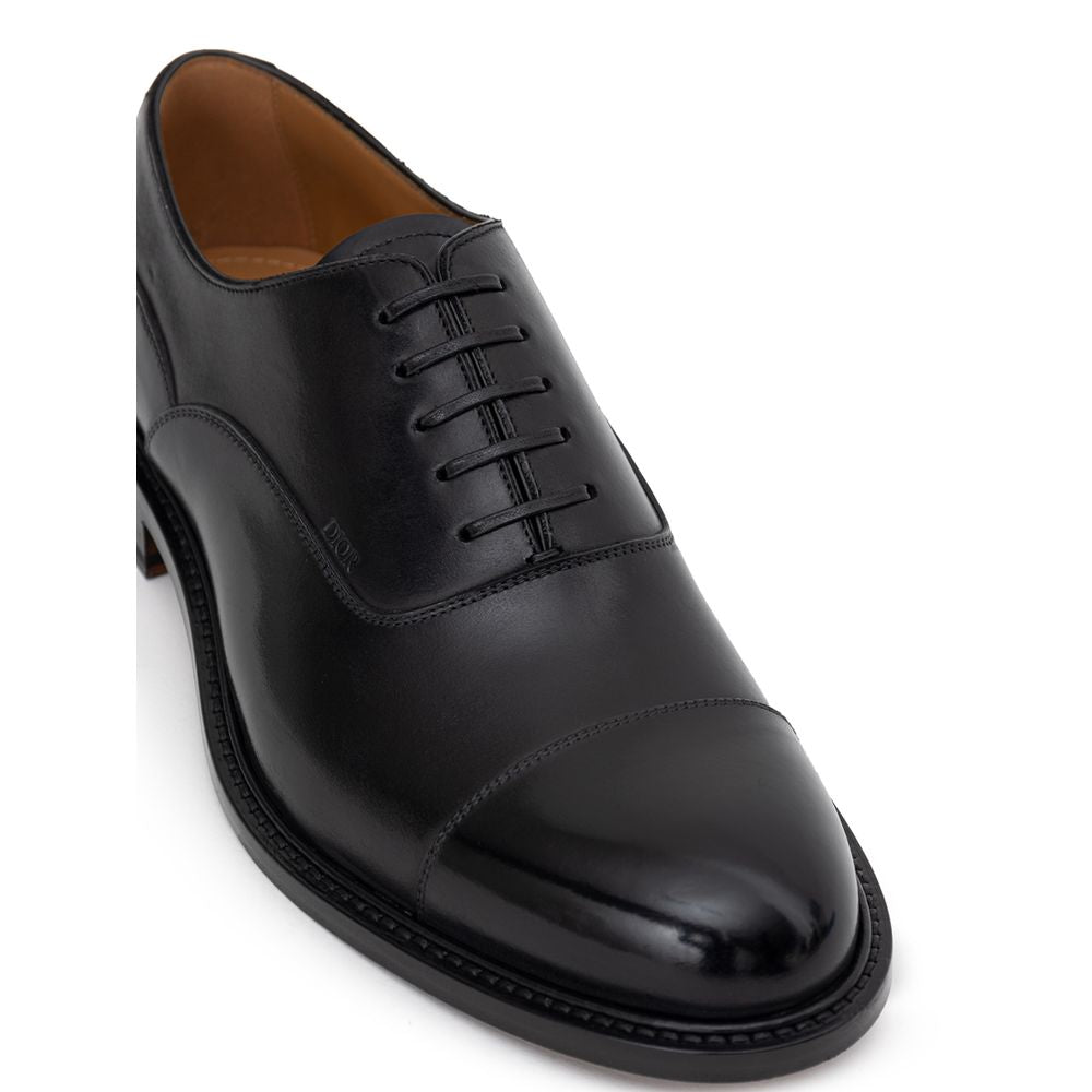 Richelieus et Derby en cuir noir Dior