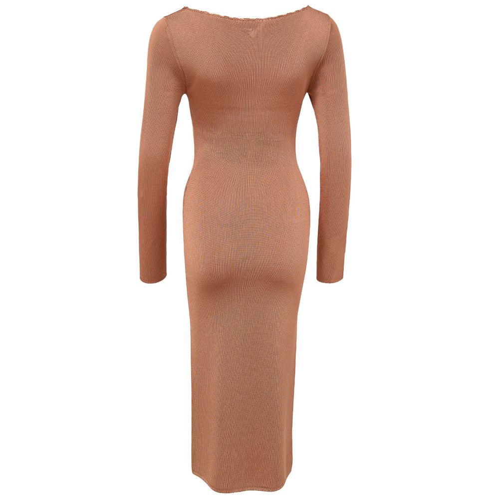 Chemise longue en viscose orange Tom Ford