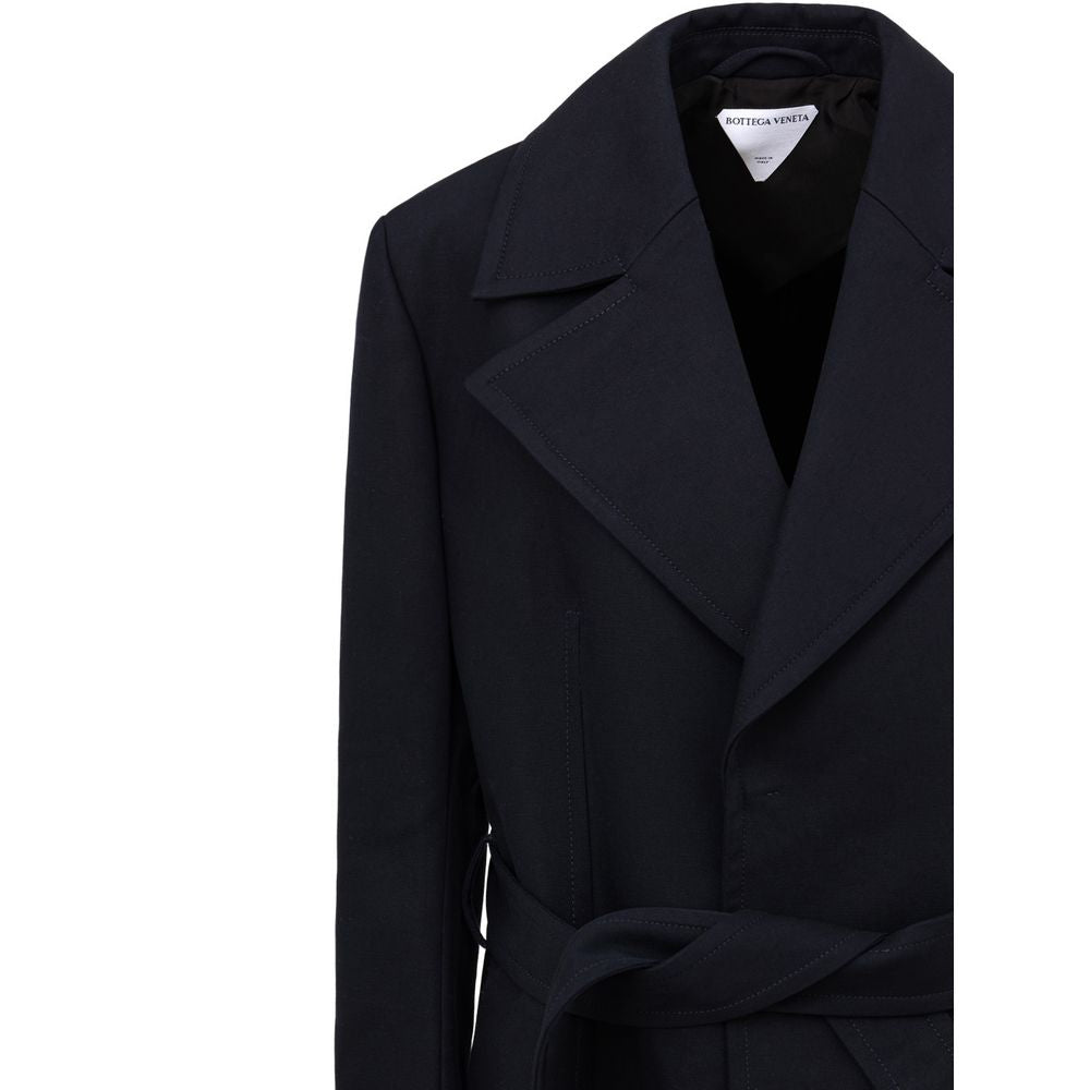 Trench-coat en coton bleu Bottega Veneta