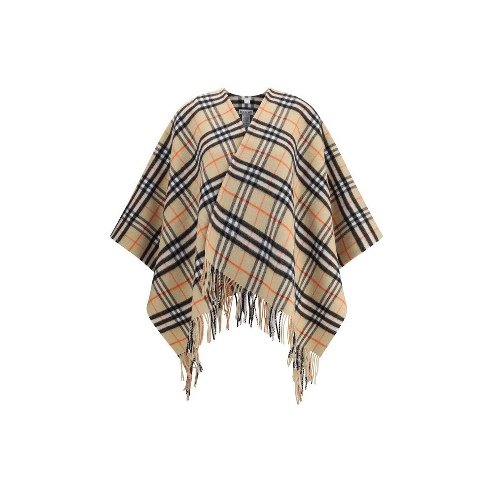 Cape en cachemire à carreaux Burberry Archivio