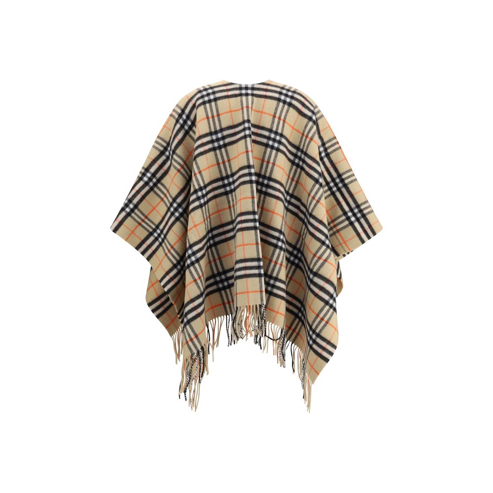 Cape en cachemire à carreaux Burberry Archivio