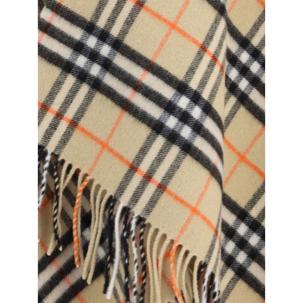 Cape en cachemire à carreaux Burberry Archivio