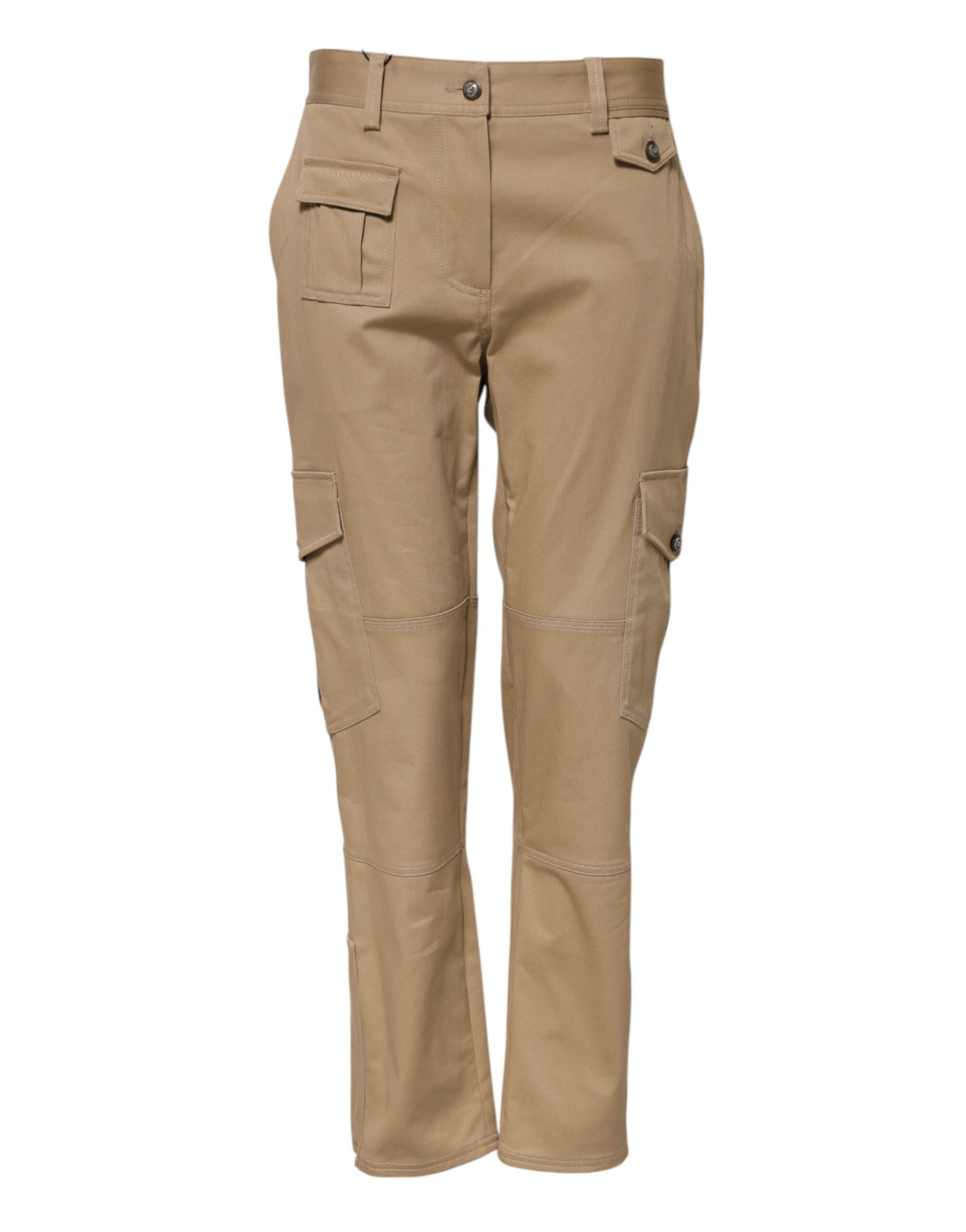 Pantalon cargo fuselé beige taille moyenne Dolce &amp; Gabbana 