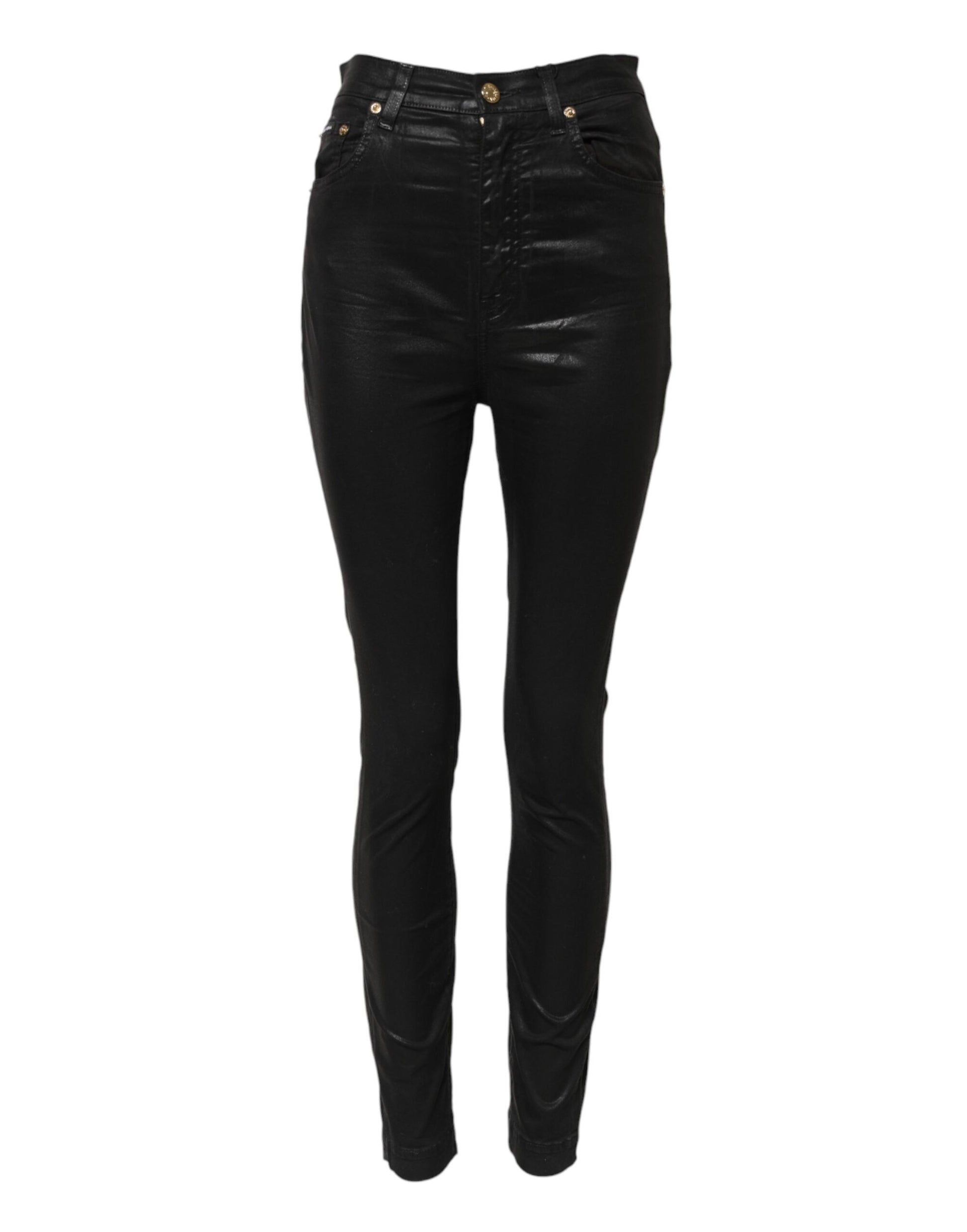 Jean skinny taille haute noir GRACE de Dolce &amp; Gabbana