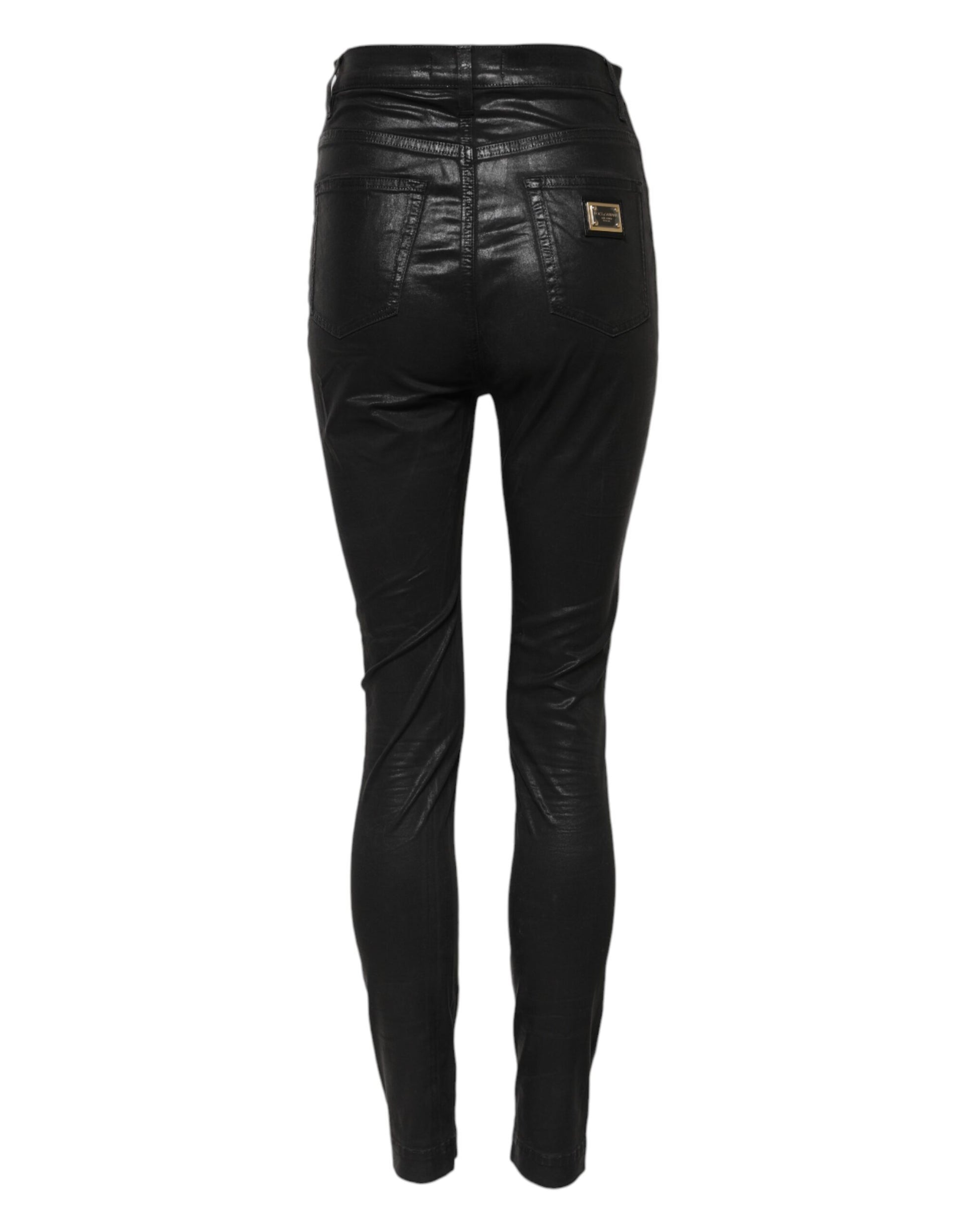 Jean skinny taille haute noir GRACE de Dolce &amp; Gabbana