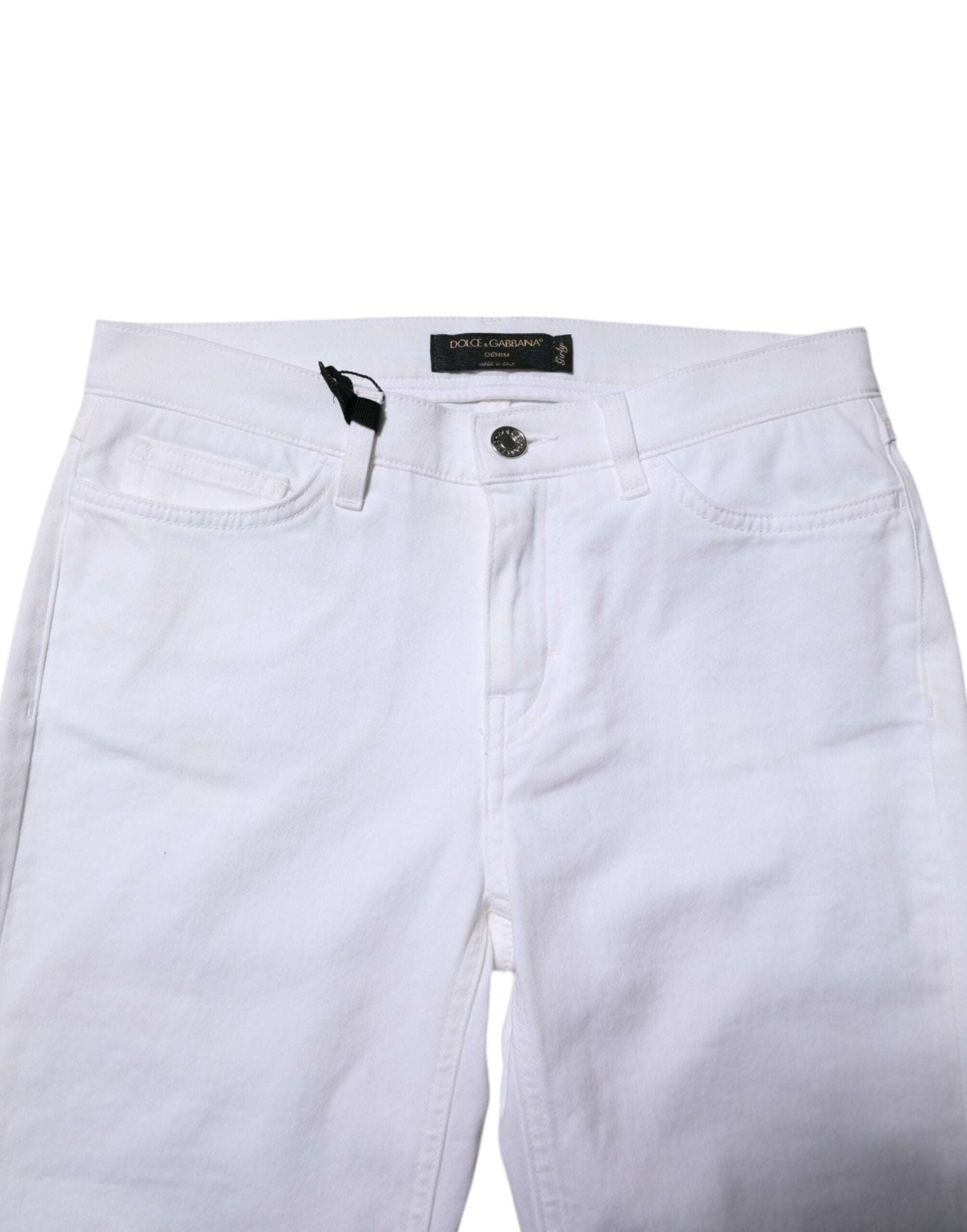 Jean skinny taille moyenne blanc GRACE de Dolce &amp; Gabbana 