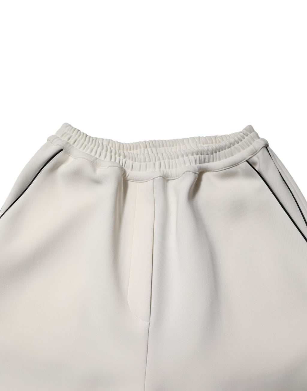Pantalon large à enfiler en viscose blanche Dolce &amp; Gabbana 