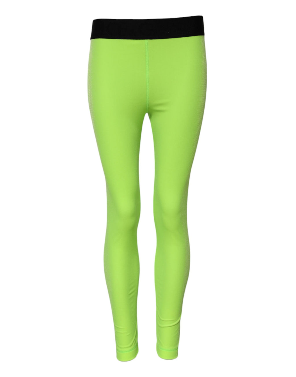 Pantalon legging slim en nylon vert Dolce &amp; Gabbana 