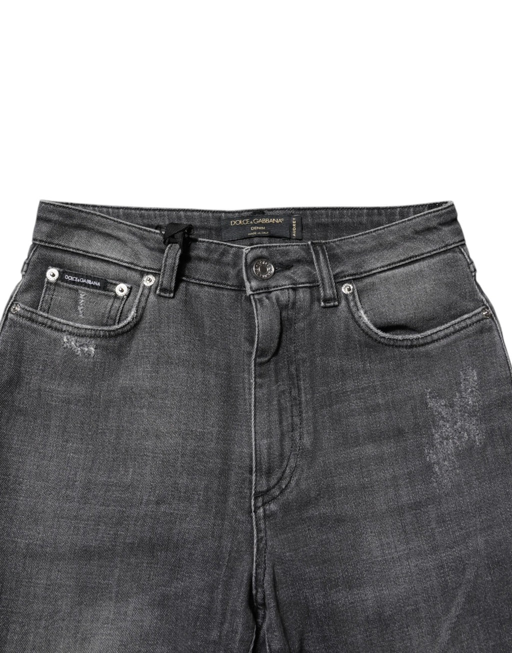 Jean skinny en coton gris foncé AUDREY de Dolce &amp; Gabbana 