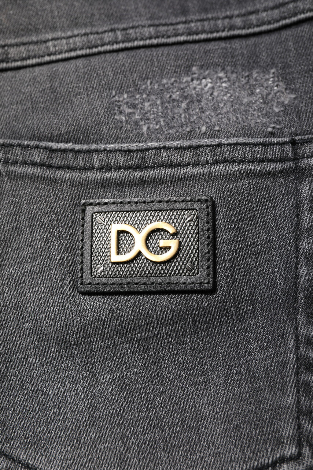 Jean skinny en coton gris foncé AUDREY de Dolce &amp; Gabbana 