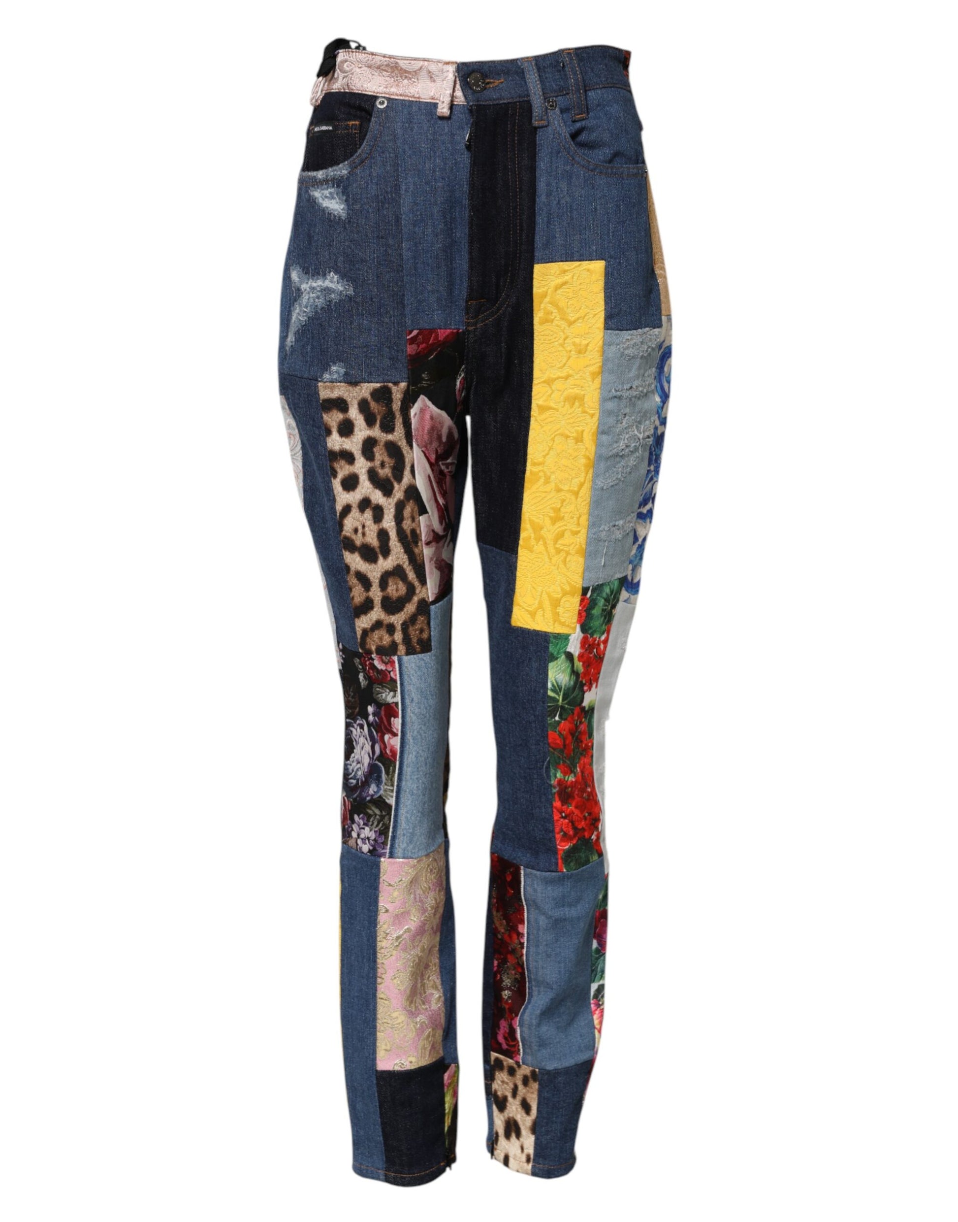 Jean skinny patchwork multicolore Dolce &amp; Gabbana 
