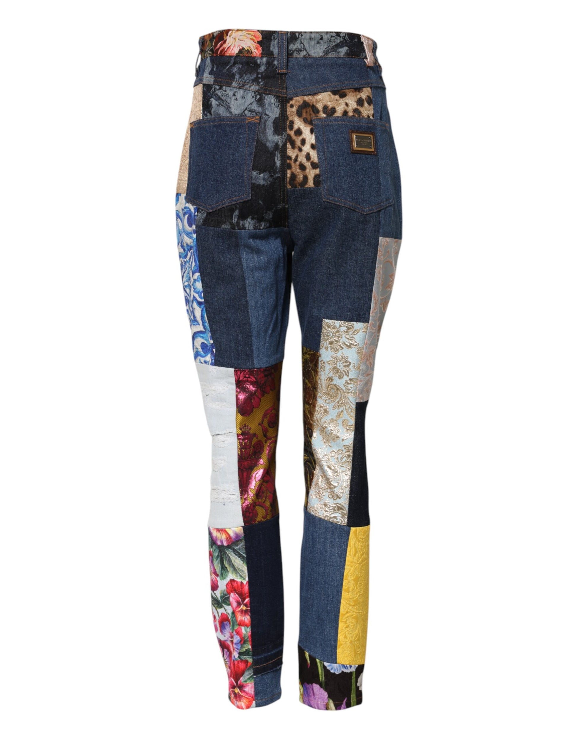 Jean skinny patchwork multicolore Dolce &amp; Gabbana 