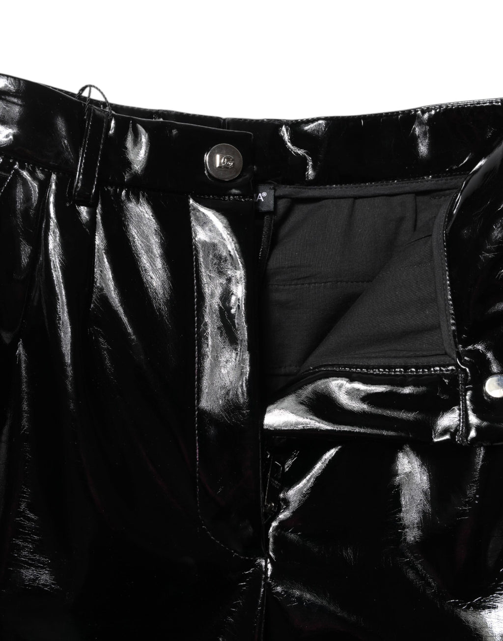 Pantalon cargo bootcut taille haute noir Dolce &amp; Gabbana 