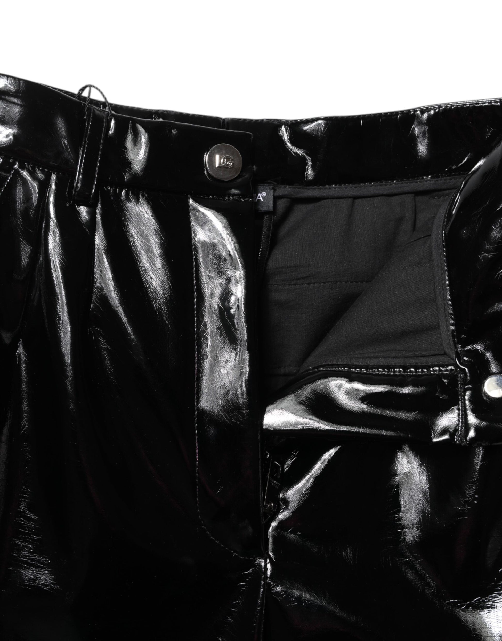 Pantalon cargo bootcut taille haute noir Dolce &amp; Gabbana 