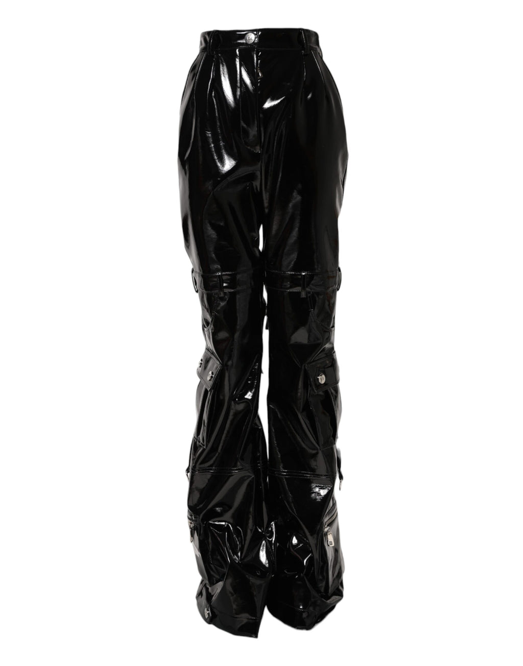 Pantalon cargo bootcut taille haute noir Dolce &amp; Gabbana 