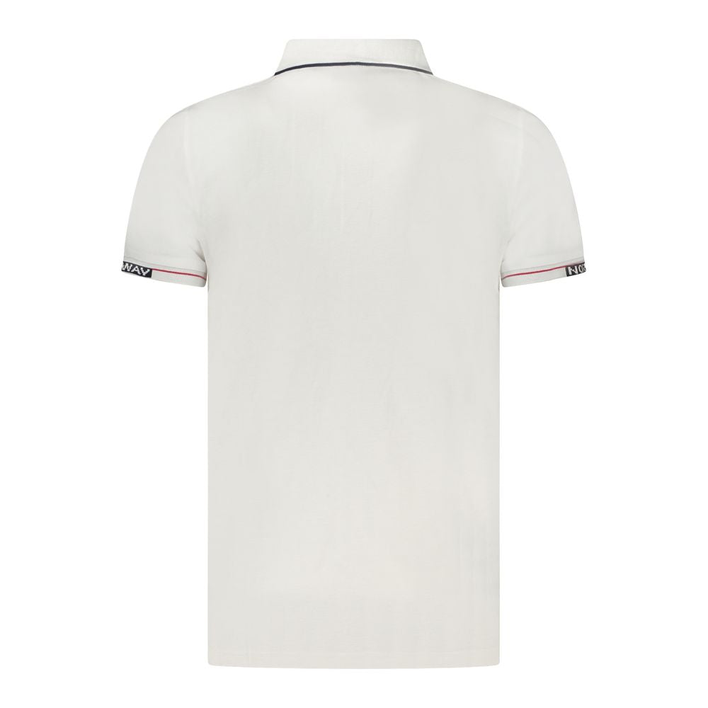 Polo homme en coton blanc Norvège 1963