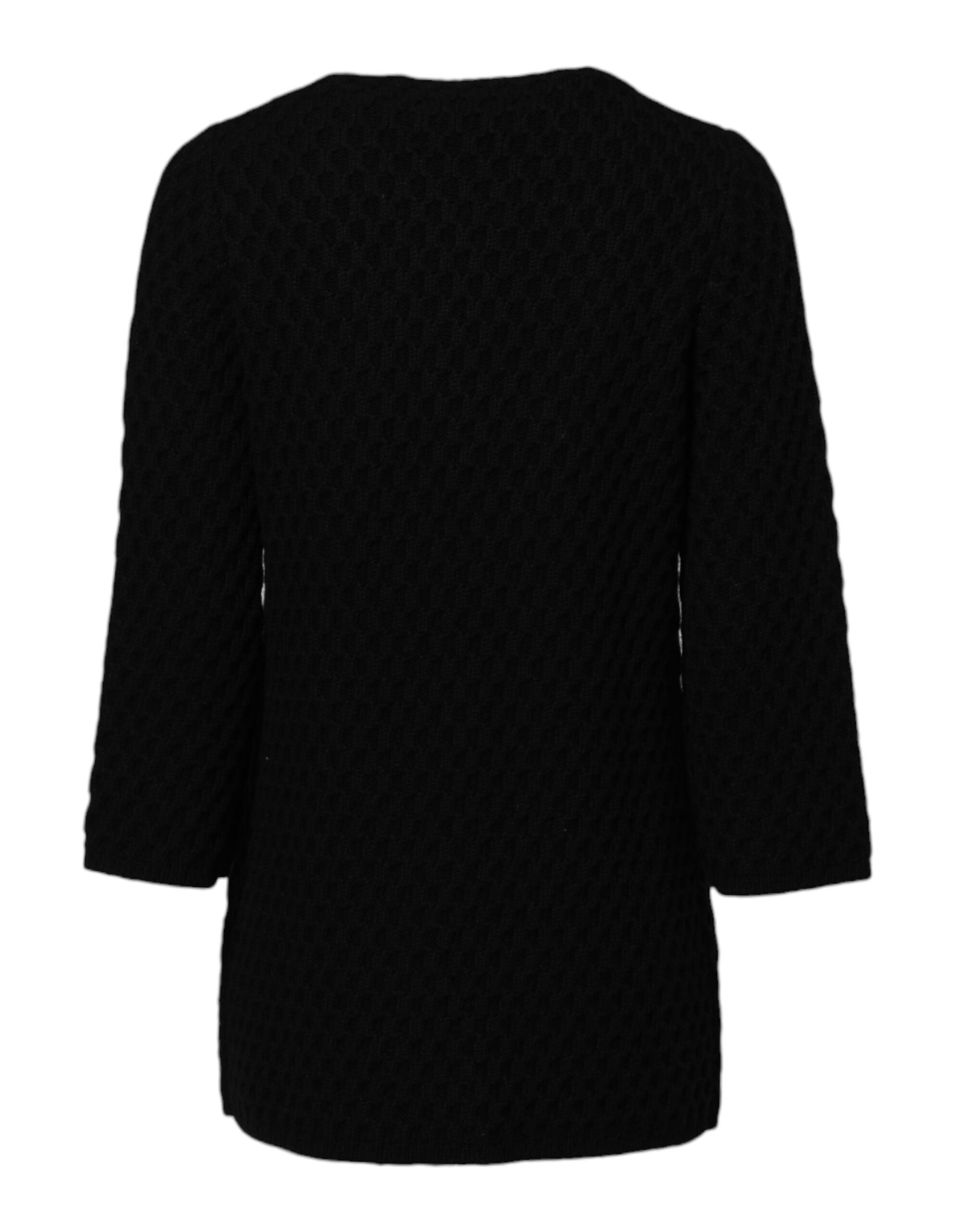 Veste matelassée en cachemire noir Dolce &amp; Gabbana